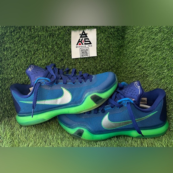 kobe 10 blue and green